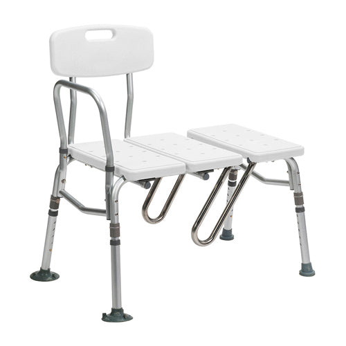 Splash Defense Transfer Bench with U-Shape Cutout, 400 lb Capacity