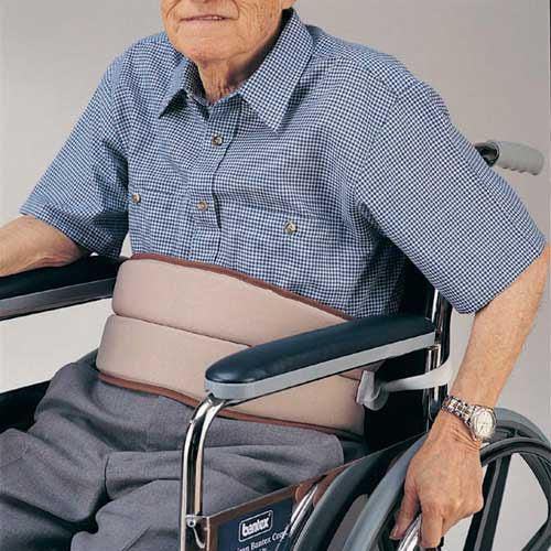 Cushioned Wheelchair Restraining Belt with Tie Closure, 23" L x 6" H