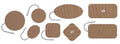 Uni-Patch Re-Ply Electrodes - 2x2 Square with Pigtail - Latex-Free, Self-Adhering (4-Pack)