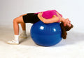 Heavy Duty 22-inch Orange Exercise Ball - 55cm Inflatable Stability Ball for Physical Therapy - 600lb Capacity