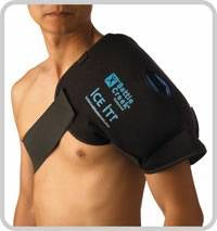 Ice It! ColdComfort Shoulder Cold Therapy System - 13 x 16 with Plush Cover & Straps