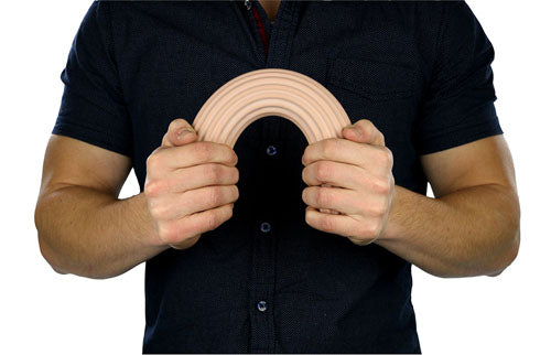 CanDo Twist-n-Bend Hand & Wrist Exerciser - Tan - Strengthens Grip & Range of Motion