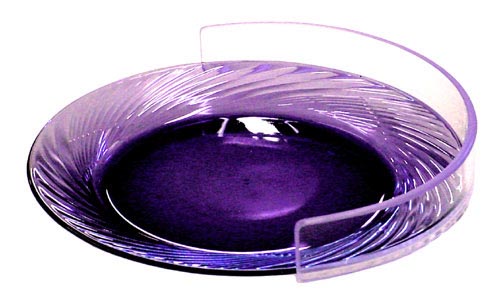 Clear Plate Guard Large - Food Bumper for 9-11" Plates - Dishwasher Safe Aid