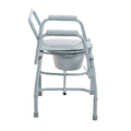Drop Arm Commode, Deluxe Steel, Adjustable Height, 300 lb Capacity