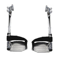 Swing-Away Wheelchair Footrests - Aluminum Pair - Replacement Leg Rests
