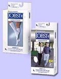 Jobst SensiFoot White Over-The-Calf Socks - Small - Cushioned, Moisture-Wicking, Antimicrobial