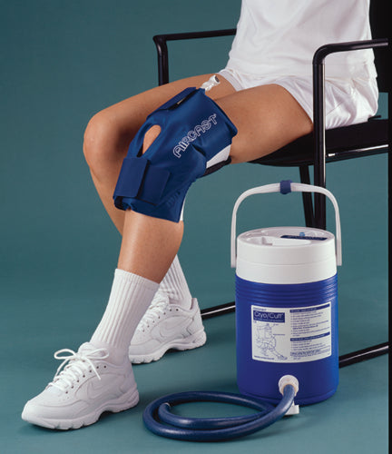 Aircast Cryo/Cuff System - Medium Knee with Cooler - Cold Therapy for Injury & Post-Op Recovery