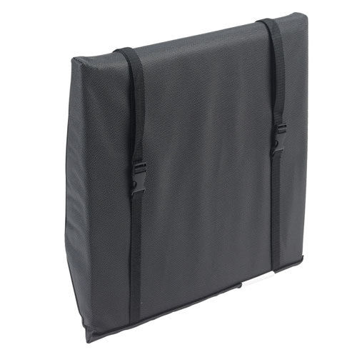 Wheelchair Back Cushion 18x17 with Lumbar Support, Non-Slip, Waterproof Liner