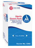Sterile Gauze Sponges 2x2 - 12 Ply - 100 Count Box - Individually Wrapped for Wound Care