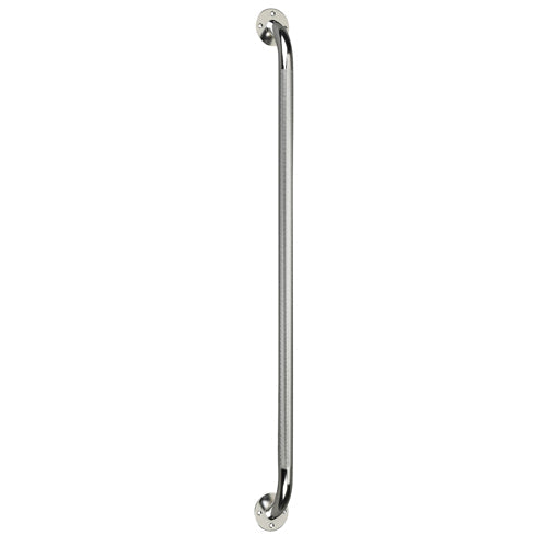 32-Inch Knurled Chrome Grab Bar - No-Slip Grip, ADA Compliant Bathroom Safety Rail