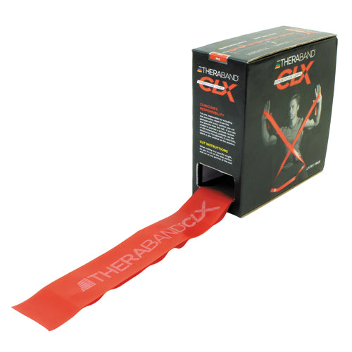 TheraBand Resistance Band Consecutive Loops - Red 25 Yard Bulk - Latex-Free Physical Therapy Exercise Band