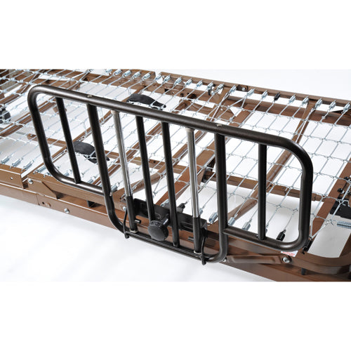 No-Gap Bed Rails for Hospital Beds - Brown Vein Finish (Pair)