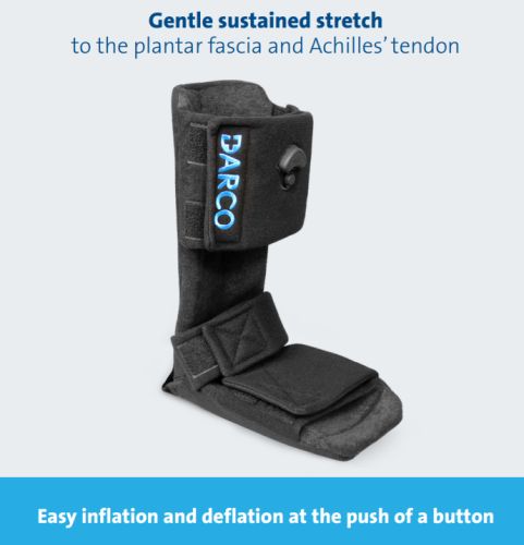 DARCO Plantar Fasciitis Night Splint - Large Black - Adjustable Dorsiflexion