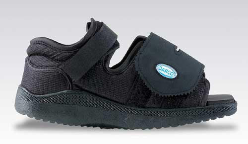 Darco Med-Surg Pediatric Shoe - Black Square Toe - Post-Op Foot Protection