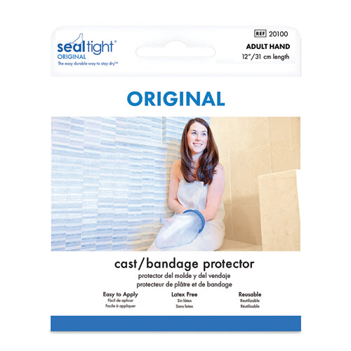 SEAL-TIGHT Original Hand Cast and Bandage Protector - Adult, 12" Long