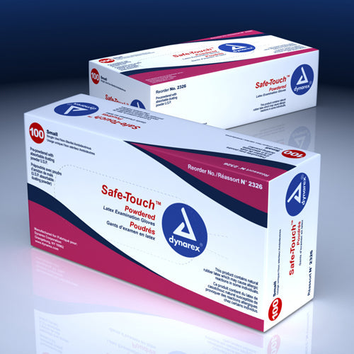 Latex Exam Gloves - Lightly Powdered - Medium - Bx/100 - Durable Medical Grade