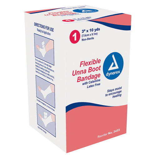 Unna Paste Bandage 3 Inch x 10 Yards with Calamine for Leg Ulcers & Edema