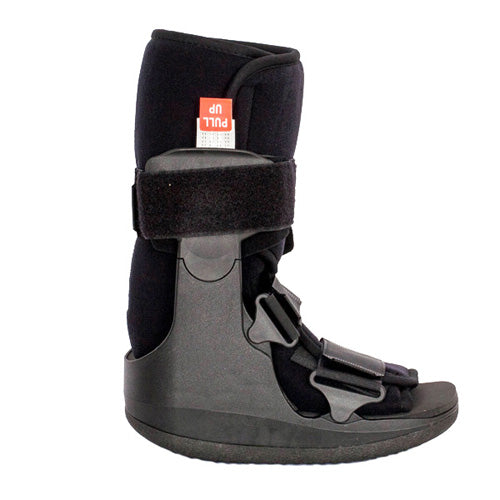 Low Profile Walking Boot - Small - Fits Men 4.5-7, Women 5-8.5 - for Sprains, Fractures & Post-Op - Black