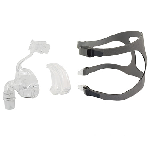DreamEasy Nasal CPAP Mask Kit - All Sizes, Comfortable Seal, 360° Swivel Elbow