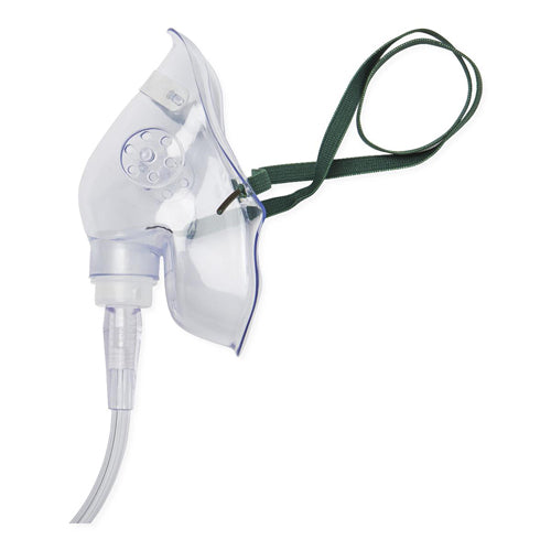 Pediatric Oxygen Mask with 7' Tubing - Medium Concentration - Soft Vinyl, Adjustable Fit