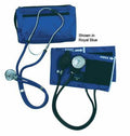 MatchMates Royal Blue Aneroid Sphygmomanometer Kit with Stethoscope & Accessory Case