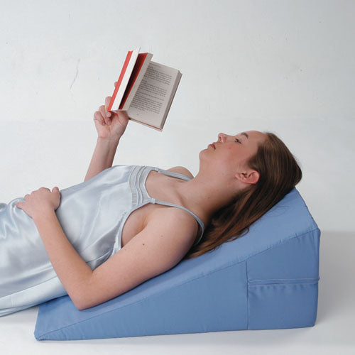 Alex Ortho Bed Wedge - 24x24x7 Inch Blue Polyurethane Foam - Case of 2 - Elevates Head & Feet