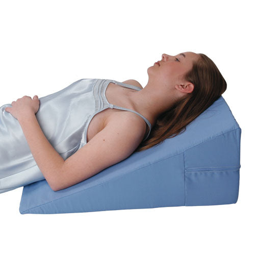 Alex Ortho Bed Wedge - 24x24x7 Inch Blue Polyurethane Foam - Case of 2 - Elevates Head & Feet
