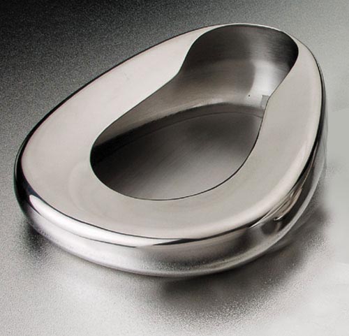 Stainless Steel Bed Pan - Heavy Duty 350 lb Capacity - Hospital Grade
