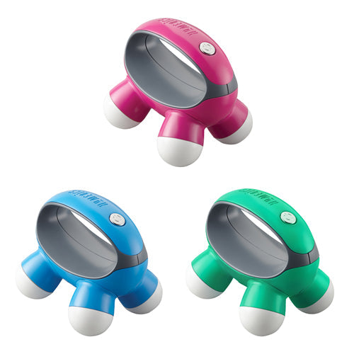 Quatro Mini Massager 9-Piece Display - Handheld Electric Massager with Comfort Grip & Try Me Feature