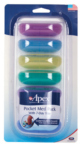 7-Day Pill Organizer with AM/PM Compartments - Pocket Med Pack