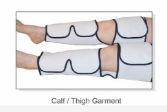 PowerPress DVT Compression Garment - Calf/Thigh, Large - for Lymphedema & Circulation