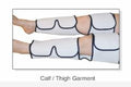 PowerPress DVT Compression Garment - Calf/Thigh, Large - for Lymphedema & Circulation