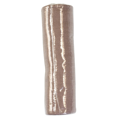 Latex-Free Elastic Bandage 6 Inch x 5 Yards - Consistent Stretch, Metal Clips - Box of 10