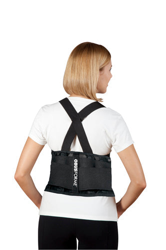 ObusForme Back Belt - Medium/Large - Black - Lower Back Support for Posture & Lifting
