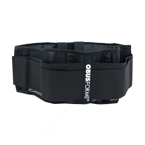 ObusForme Back Belt - Medium/Large - Black - Lower Back Support for Posture & Lifting
