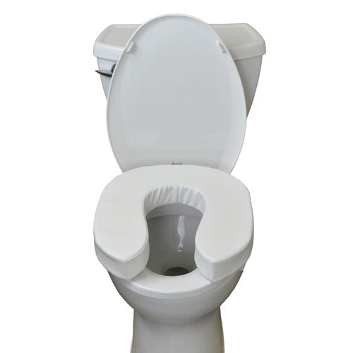 Blue Jay Elevated Toilet Seat Riser, 2 Inch Height, Foam Padded, Universal Fit for Standard & Elongated Toilets
