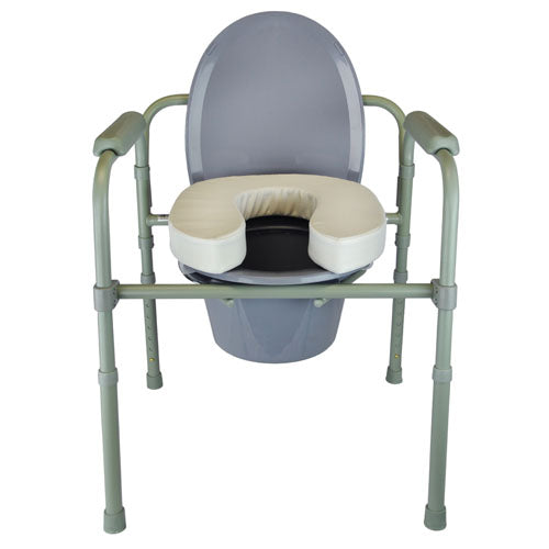 Blue Jay Elevated Toilet Seat Riser, 2 Inch Height, Foam Padded, Universal Fit for Standard & Elongated Toilets