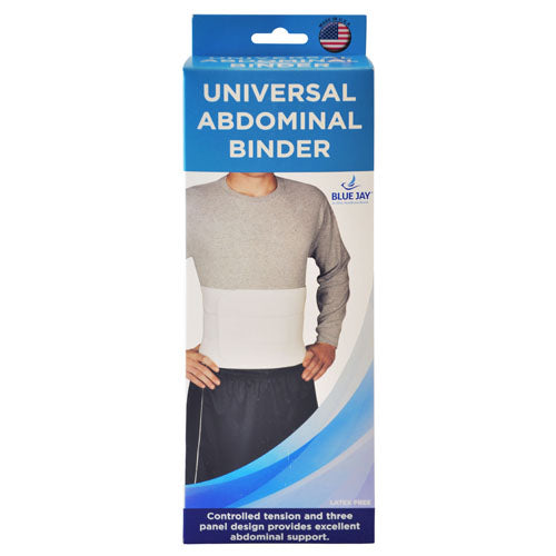 Blue Jay Abdominal Binder - Universal White, 9" Width - Post Surgery Support