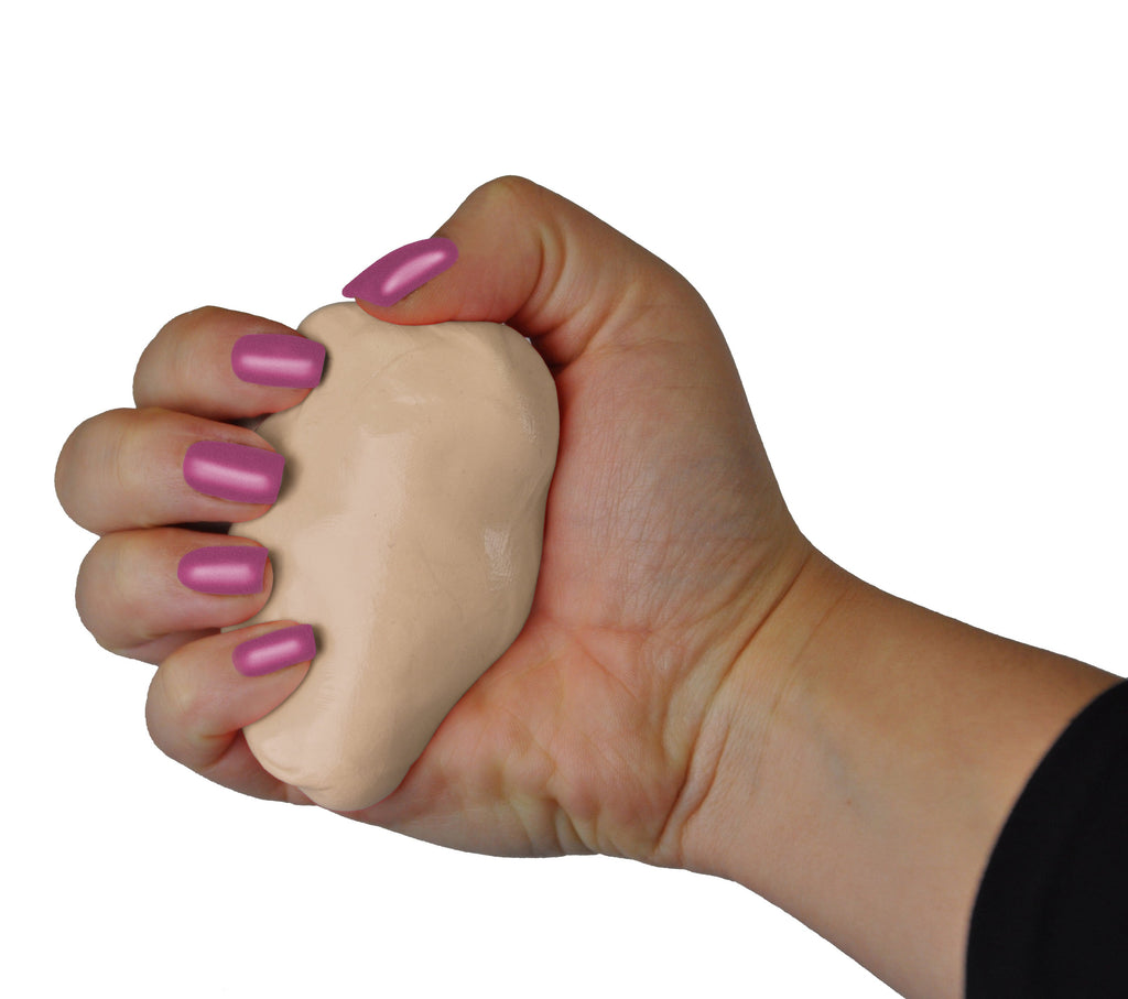 XXSoft Hand Therapy Putty 6 oz - Squeeze 4 Strength Light Beige - Hand & Finger Exercise