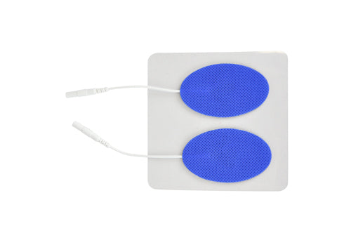 Blue Jay Reusable TENS Electrodes - 1.5 x 2.5 Oval - Pack of 4 - Premium Electrode Pads