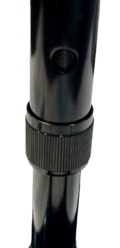 Blue Jay Brand Quad Cane - Small Base, Black, Lightweight Aluminum, 300 lb Capacity