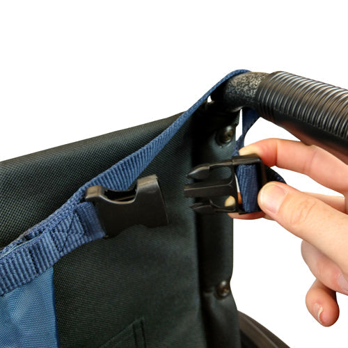 Blue Jay Wheelchair Oxygen Tank Bag - D & E Cylinder Holder - Waterproof Navy Nylon