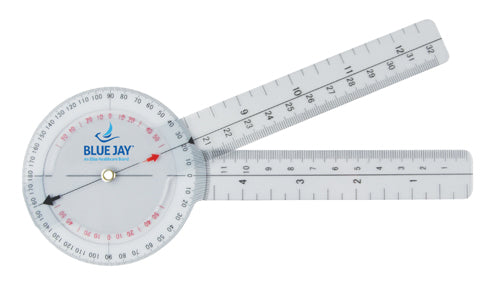 Take A Range Check 8" Plastic Goniometer - 360 Degree ISOM Scale for Physical Therapy