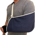 Blue Jay Arm Sling with Comfort Shoulder Pad - Adjustable Cotton Blend Support 18 x 9 inch - Blue