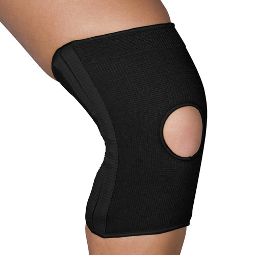 Blue Jay Knitted Elastic Knee Support with Open Patella & Stabilizers - Large