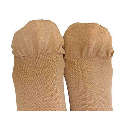 Firm Compression Stockings 20-30mmHg Below Knee Closed Toe, Beige, 2X for Varicose Veins & Edema
