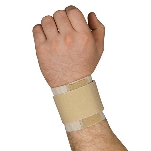 Blue Jay Beige Wrist Wrap - Firm Support, Adjustable Compression, One Size Fits Most