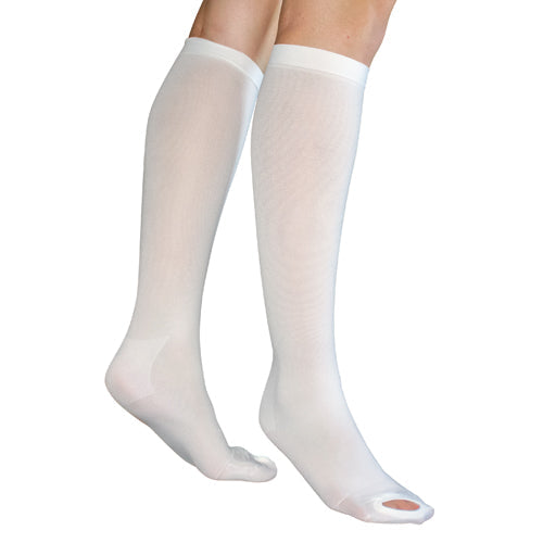 Anti-Embolism Stockings, 15-20 mmHg, Large/Regular, Inspection Toe, Below Knee