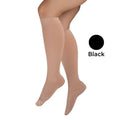 Firm 20-30 mmHg Compression Stockings - Large Black Below Knee Closed Toe - For Varicose Veins & Edema