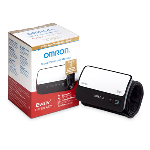 OMRON Evolv Wireless Upper Arm Blood Pressure Monitor - Bluetooth Enabled, Wide-Range Cuff